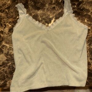 American Eagle tank top, stretchy, military green, good condition, XL